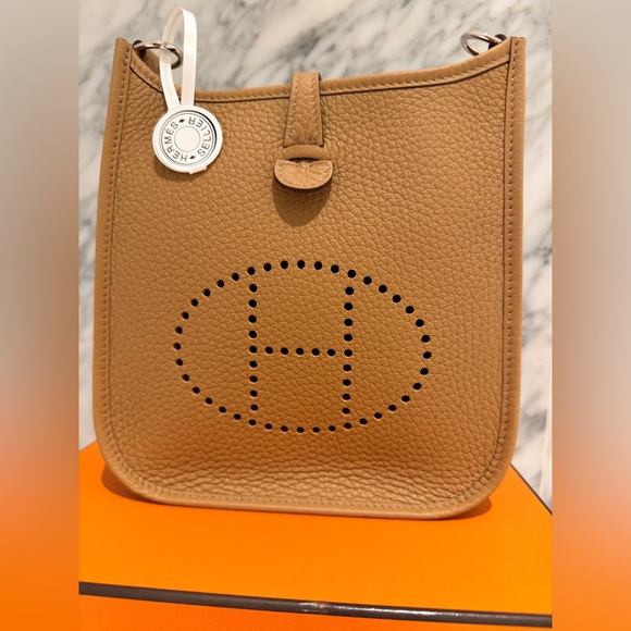 Hermes MiNi Evelyne Leather Crossbody, Shoulder Women's Bag, BNIB - Picture 8 of 13